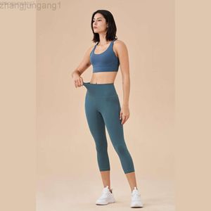 Desginer Lululemom Bras Lululemmon Style with High Elasticity No Awkward Thread Featuring a Nude Feel. Back Waist Pocket Peach Buttocks and Sporty Cropped Yoga Pants