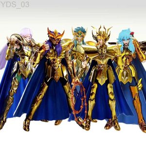 Anime Manga Metal Club/MC Model Saint Seiya Myth Cloth EX Aries Mu/Pisces/Taurus/Aquarius Camus Knights of the Zodiac Anime Action Figure YQ240315