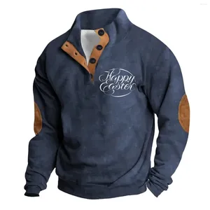 Men's Hoodies Cotton French Tops Mens Easter Collection Printed Shirt Long Sleeve Hoodie Sweater For Men