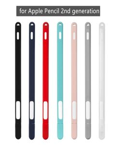 Nuova custodia morbida in silicone antiscivolo per Apple Pencil 2a generazione Colore casuale compatibile per iPad Tablet Touch Pen Stylus Protect9210980