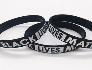 Black Lives Matter Bracelet Silicone Rubber Wristband Wrist Band Sport Bangle For Men Women gift LJJK21842850763