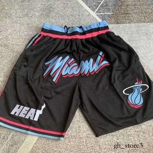 SP5DER HERS PANTS High Street Spider broderade Miami Heat Football Basketball Shorts Justdon Wade samma fem poäng Löst basket Short 517