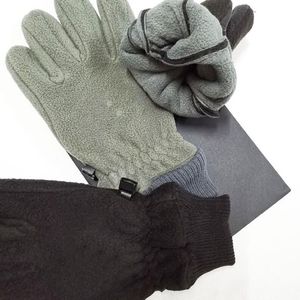 Fashion winter Five Fingers Gloves Polar fleece outdoor Female touch screen rabbit hair warm skin For Men and Women294g