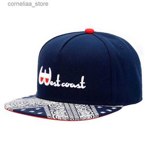 Ball Caps Fashion WESTCOAST embroidery baseball cap navy Hip Hop parkour sports caps for men women adult outdoor casual hat snapback hatsY240315