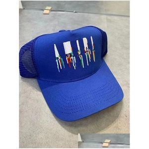 Ball Caps Men Hat Designer Canvas Baseball Cap Women Hafted Lett Summer Trucker Trend Hats Street Para Drop dostawa fash oti6k