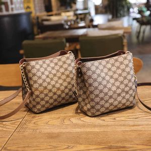 حقيبة الكتف للنساء الفخامة مع حزام سلسلة حبال Crossbody Plaid Mahjong Designer Brand Pu Leather Handbags 6252Z