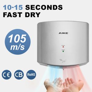 Aike Automatic Hands Dryer High Speed ​​105ms 14001650W Cold and Warm Luft Electric Dying Machine Hand för badrum 240228