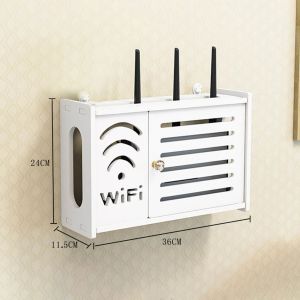 Routrar trådlöst router rack vardagsrum väggmonterade wifi förvaringshållare väggdekoration vägg hängande kabel konsol hem dekor rack