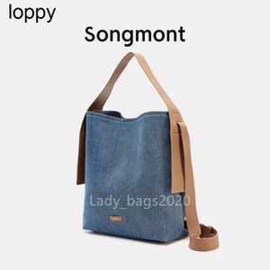 Ny Songmont Bag Bucket Luna Bags Designer Underarm Hobo Shoulder Bag Luxury Large Totes Half Moon Leather Purse Mini Clutch Shopping Basket Crossbody Song Handväska