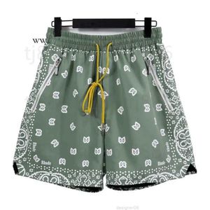 Rhude Shorts Shorts Designer Krótszy mężczyźni Kobiety pływać Krótkie nerkowca kwiat dzianiny sznurka capris pary joggers sportowe luźne rhude zwykłe plażę 3896