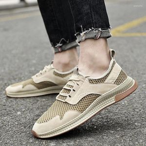 Casual Schuhe Männer 2024 Hohe Qualität Lace Up Männer Vulkanisieren Frühling Runde Kappe Solide Net Grid Niedrigen absätzen atmungsaktive Turnschuhe