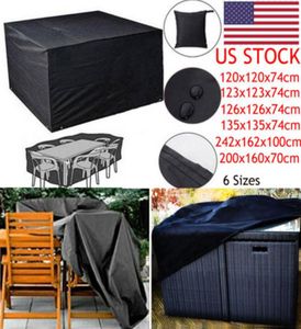 Helt ny stil Heavy Duty Waterproof Rattan Cube Outdoor Cover Garden Patio Möbler soffa Home9958508
