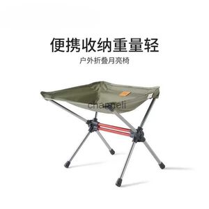 Camp Furniture Outdoor Folding Moon Stool Open Camp Fishing Barbecue Barbecue YQ240315