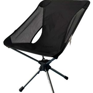 Camp Furniture Factory Direct Sales 360 Degree Rotating Moon Chair Aluminum Alloy Outdoor Camping Folding Chair Portable YQ240315