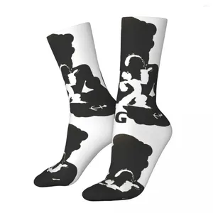 Herrensocken, lustig, verrückt, Kompression, Spaßsocke für Männer, Hip Hop, Vintage, P-Popeye, der Seemann, Cartoon, glücklich, nahtloses Muster, bedruckt, für Jungen