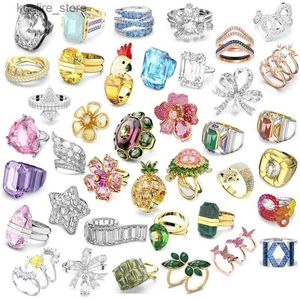 Pierścienie klastra 2-2023 Pierścień mody luksusowa biżuteria