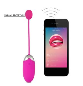 USB -uppladdningsbar vibrator trådlös Bluetooth -app fjärrkontroll vibratorer för kvinnliga sexleksaker vibrerande klithopp ägg vibrador o3 y9055612