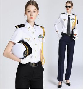 Seawoman039s Security Uniform Shirt Zubehör Frau Captain Uniform Pilot Shirt Seawoman039s Shirt Short Long Sleeve Sho4961859