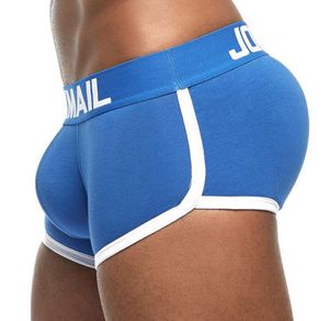 Jockmail Mens Noundwear Boxer Briefs Bulge Enhing Enhing Gay Penis Pauch Pad Pad Front Back Hip Enhing Double Removable Push Up Cup9647852