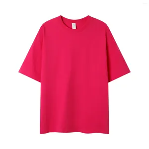 여자 T 셔츠 230g 일일 캐주얼 짧은 슬리브면 O- 넥 티셔츠
