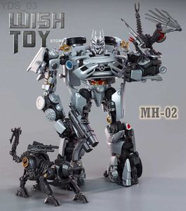 Anime Manga MHZ Transformation MH-02 MH02 Acousticwave Soundwave Movie Series Mit Laser Vogel Und Hund MP Scale Action Figure Sammlung Spielzeug YQ240315