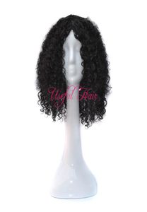 Arricciatura rimbalzante comoda parrucca micro treccia parrucche intrecciate afro-americane KINKY CURLY STYLE OMBRE GRIGIO COLORE parrucche sintetiche da 18 pollici fo2483692