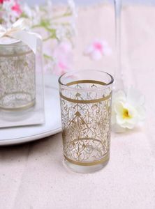 Koronkowy wzór świecy uchwyty ślubne Favours Glass Tea Light Candlestick Party Favor Dift Home Dekoracja new5395184