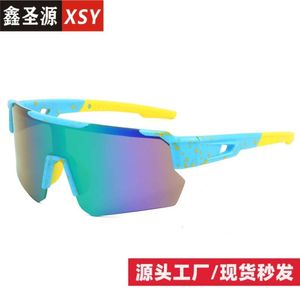 UV Nowe odporne okulary przeciwsłoneczne sporty na świeżym powietrzu i okulary rowerowe kolorowe okulary przeciwsłoneczne
