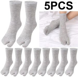 Men's Socks 1-5PCS Women/Men Unisex Sandal Flip Flop Split Two Toes Sock Japanese Kimono Finger Deodorant Breathable Long