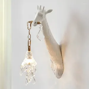 Wandlampe Designer Harz Tierlampen Atmosphäre Nachttischbeleuchtung Korridor Wohnzimmer Niedliche Dekorleuchte