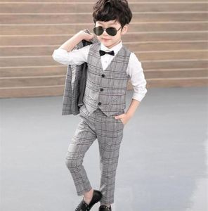 Baby Boy Ruit Vest Blazer Spods 3PCS Dzieci Child Boys Suits Formal kostium dżentelmen blazers garnitur ślubny chłopiec przyjęcie dzieci C8032468