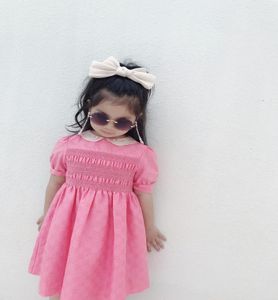 고품질 아기 소녀 드레스 여름 패션 스위트 아이 소녀 인쇄 짧은 소매 스커트 유아 어린이 039S 여자 파티 출생지 9680899