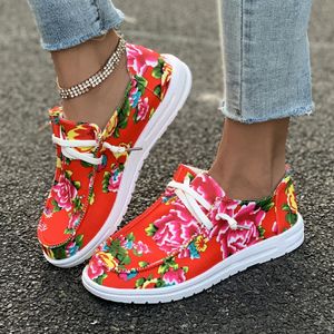 Im Frühjahr 2024 sind die neuen großen Freizeitschuhe für Damen mit runden Köpfen und großen Blumen in Nordostchina Freizeitschuhe.70Oder#