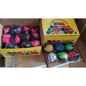 Palline di spugna di gomma palla da baseball verde giallo 1440 pezzi lancio rimbalzante bambini divertente reazione elastica allenamento cinturino da polso gioco giocattolo per bambini Dhsq1