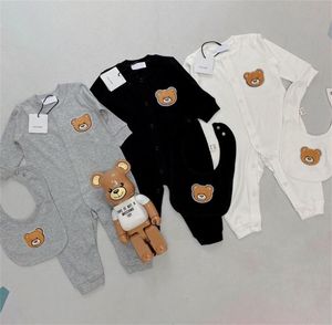 Luxury Designer Brand Baby Rompers Spring born Clothes for Girls Boys Long Sleeve Ropa Bebe Jumpsuit Clothing Boy Kids Outfit 22059986160