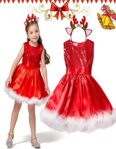 Girl039s Dresses Baby Christmas Dress For Girls Red Xmas Party Princess Costume Santa Claus Kids Happy Year Clothes Gifts 2 3 47852140