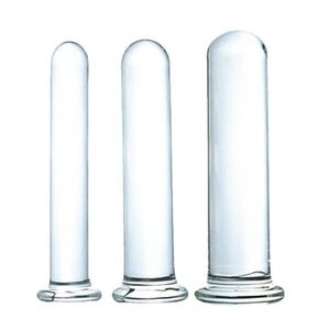 3 storlek glas dildo anal long 125cm2253cm sexleksaker smidig och vacker för kvinnor 2107019531850