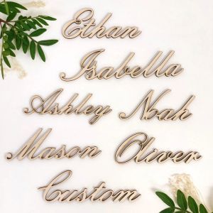 Decoração 20 peças, madeira rústica personalizada, etiqueta de nome de casamento, nome personalizado, sinal de nome de bebê, festa de casamento, decoração de mesa