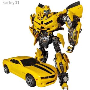 Transformation toys Robots WJ MPM-03 MPM03 Yellow BeeTransformation Movie 28CM Alloy Collection Action Figure Robot Model Toys Kids Gifts yq240315
