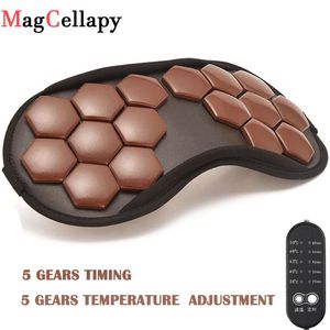 Eye Mask Tourmaline Massager Electric Jade Stone Massage Heat Therapy Germanium Infrared Relaxation Health Care Gift 240309