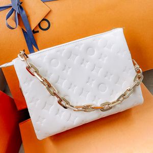 M57790 Coussin ramię luksurys designerka torba Messenger różowa torebka wytłaczona torebka łańcuch crossbody torbe jagnięta