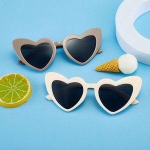 Children's Peach Heart Anti UV Fashion Boys and Girls Cute Baby Alien Sunglasses