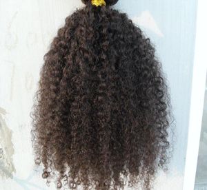 Grampo de trama de cabelo encaracolado brasileiro em extensões humanas não processadas natural preto marrom cor 9pcs 1set afro kinky curl5031549