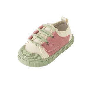 Pierwsze spacerowicze 12,5-17 cm marka Baby Spring Buty 0-6 lat Dziewczęta chłopcy buty przedszkola Patch Modna moda Baby Canvas Sneakers Buty 240315