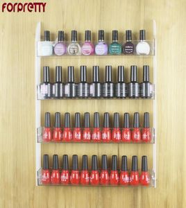 Prateleiras de esmalte para unhas, suporte bonito para prateleira acrílica, verniz de parede, exibição de gel, organizador de cores, prateleira 3585772