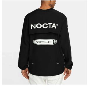 2024 Hoodies masculinos de alta qualidade versão dos EUA nocta Golf co branded draw respirável secagem rápida lazer esportes camiseta manga comprida em torno do pescoço camiseta verão