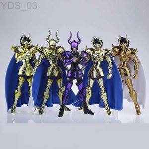 Anime Manga Em Estoque JM.MST Saint Seiya Mito Pano EXM/EX Metal Capricórnio Shura com Ombros Duplos Ouro/24K/OCE Zodíaco Cavaleiros Figura de Ação YQ240315