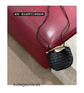 أكياس Botteg Venet High End for Jodie Bag Sardine Woven Bag Mini Leather Womens Counter Counter Bage Original 1: 1 مع شعار ومربع حقيقي