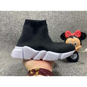 Speed Trainer Kinderschuhe Socke Schwarz Jungen Mädchen Sneakers Kinder Kid High Designer Trainer Jugend Kleinkind Schuh Weiß Rot Neon Hellrosa Blau Gelb Rose