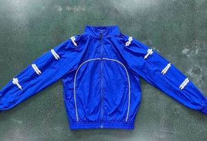 Trapstar ceket eşofman erkekler irongat kabuk takım elbise 2.0 versiyon mavi ve siyah kalite işlemeli yazı kadınlar ceket 66m8